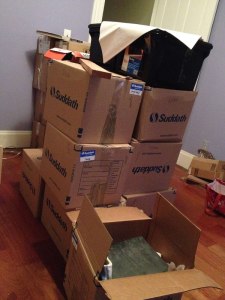 So...this is maybe one-sixth of the books packed.