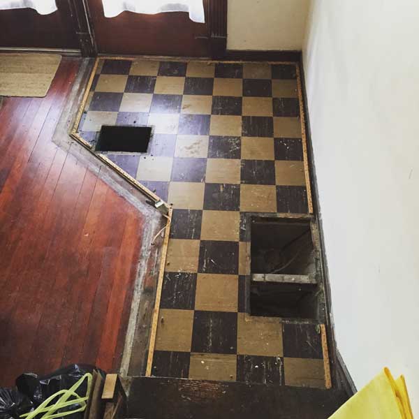 Likely asbestos-laden...but gone now.