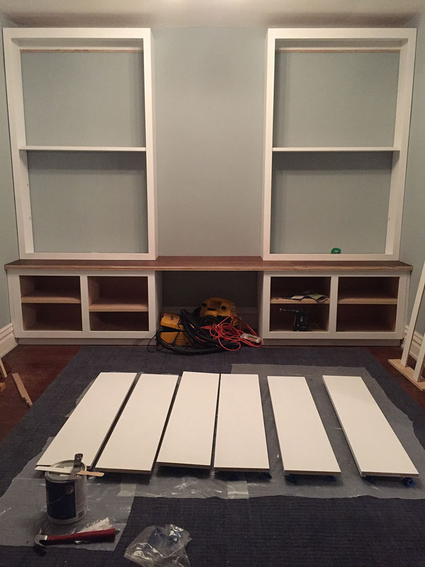 Watching paint dry (to guard against paw prints).